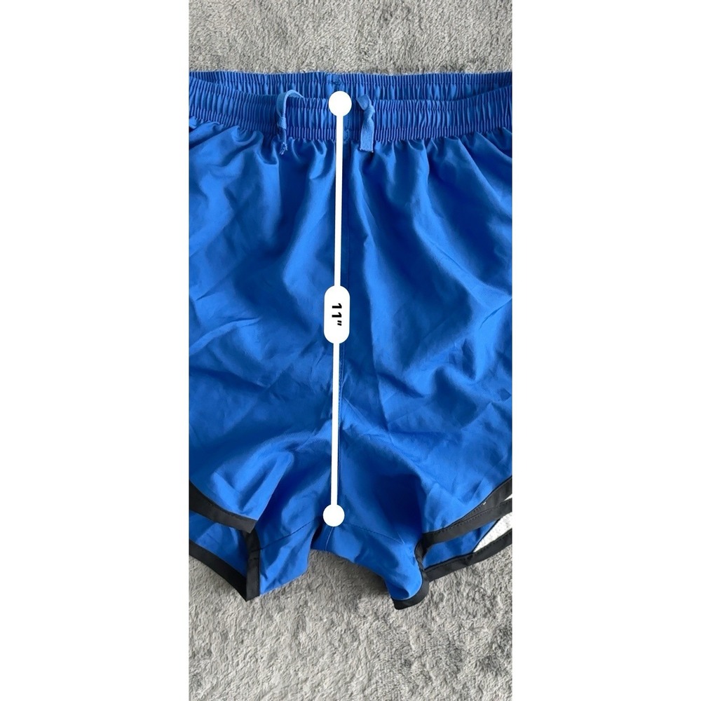 Nike Dri Fit Running Shorts Womens XS Blue Athletic Gym Lightweight Swoosh Pool - Picture 5 of 12